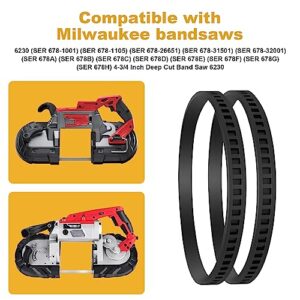 4 Pack 650721-00 Bandsaw Rubber Tires Replacement for Dewalt Band Saw Tires and Milwaukee Bandsaw Pulley Tires DWM120 A02807 DCS374 DW328K D28770 D28770K 514002079 6230 6232-20