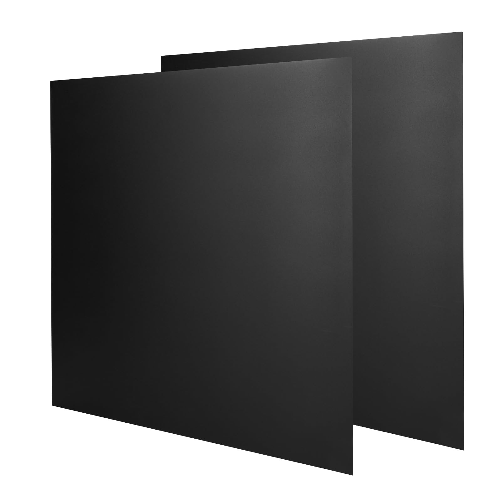 2 Pack Black Anodized Aluminum Sheet Metal 12 x 12 x 1/25 Inch (1mm Thick) Anodized Aluminum Metal Plates Blanks for Laser Engraving, Crafting, Home Decoration