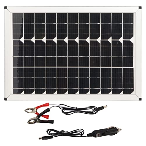 100W 12V Solar Panel Kit, Solar Battery Trickle Charger Maintainer, Waterproof Solar Panel Trickle Charger Kit, Dual USB Solar Panel Car Battery Charger for Boat Marine RV