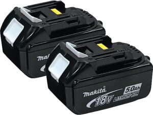 orstaimer 2 packs 18v 5000mah replacement battery for makita 18v compatible with bl1850 bl1860b bl1830 bl1840 bl1845 bl1815 bl1820 bl1860b batteries