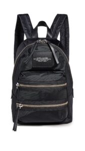 marc jacobs women's the medium backpack, black, one size