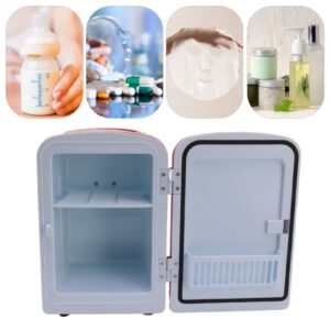 Headerbs Cosmetic Makeup Mini Fridge, Mini Beauty Fridge ABS Plastic for Bedroom (US Plug)