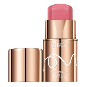 cream blush stick makeup, multi-use blush beauty wand for eye, lip and cheek, longwear waterproof moisturizing monochromatic blush stick, buildable & mixable. matte finish, 0.3oz (shy pink #4)