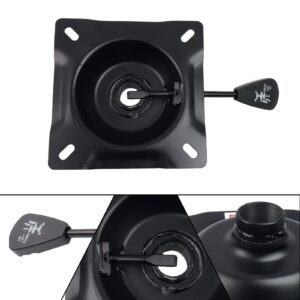 Wealrit Office Chair Tilt Base, Heavy Duty Control Lift Mechanism Black Swivel Base Plate 5.3" x 5.3" Mouting Holes Dimension Office Chair Parts Replacement