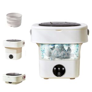 seahome portable washing machine, foldable mini washing machine 3 modes deep cleaning half automatic washt for washing underwear, socks, baby clothes mini washer perfect for camping, travelling
