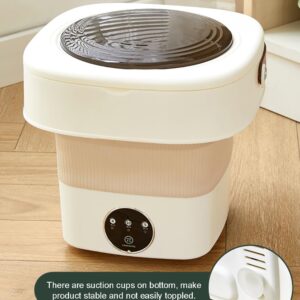 SEAHOME Portable Washing Machine, Foldable Mini Washing Machine 3 Modes Deep Cleaning Half Automatic Washt for Washing Underwear, Socks, Baby Clothes Mini Washer Perfect for Camping, Travelling