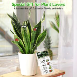 Cslehel Plant Magnets Eyes for Potted Plants ，8 PCS Cute Magnetic Plant Eyes with Cartoon Eyes, Funny Plants Pins for Indoor Outdoor Office Plants Accessories, Plants Lover Gifts,