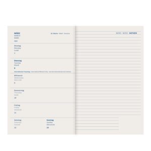 Idena 11057-2024 Diary - DIN A6, Cork, 192 Pages, 1 Week on 1 Page, Agenda, Weekly Planner