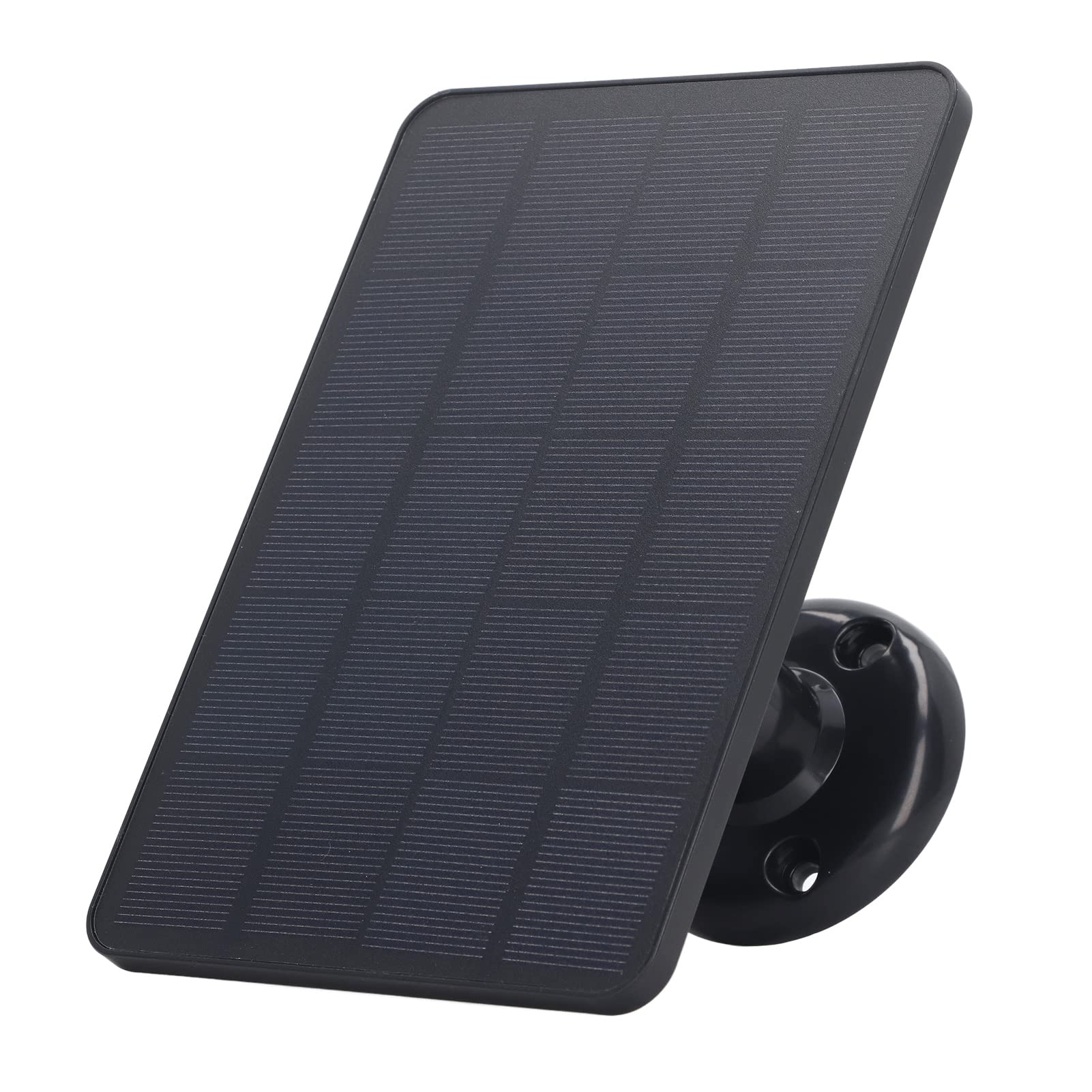 Solar Panel, Easy Installation Monocrystalline Silicon ABS High Efficiency 10W Micro USB Solar Panel Charger for Light (Black)