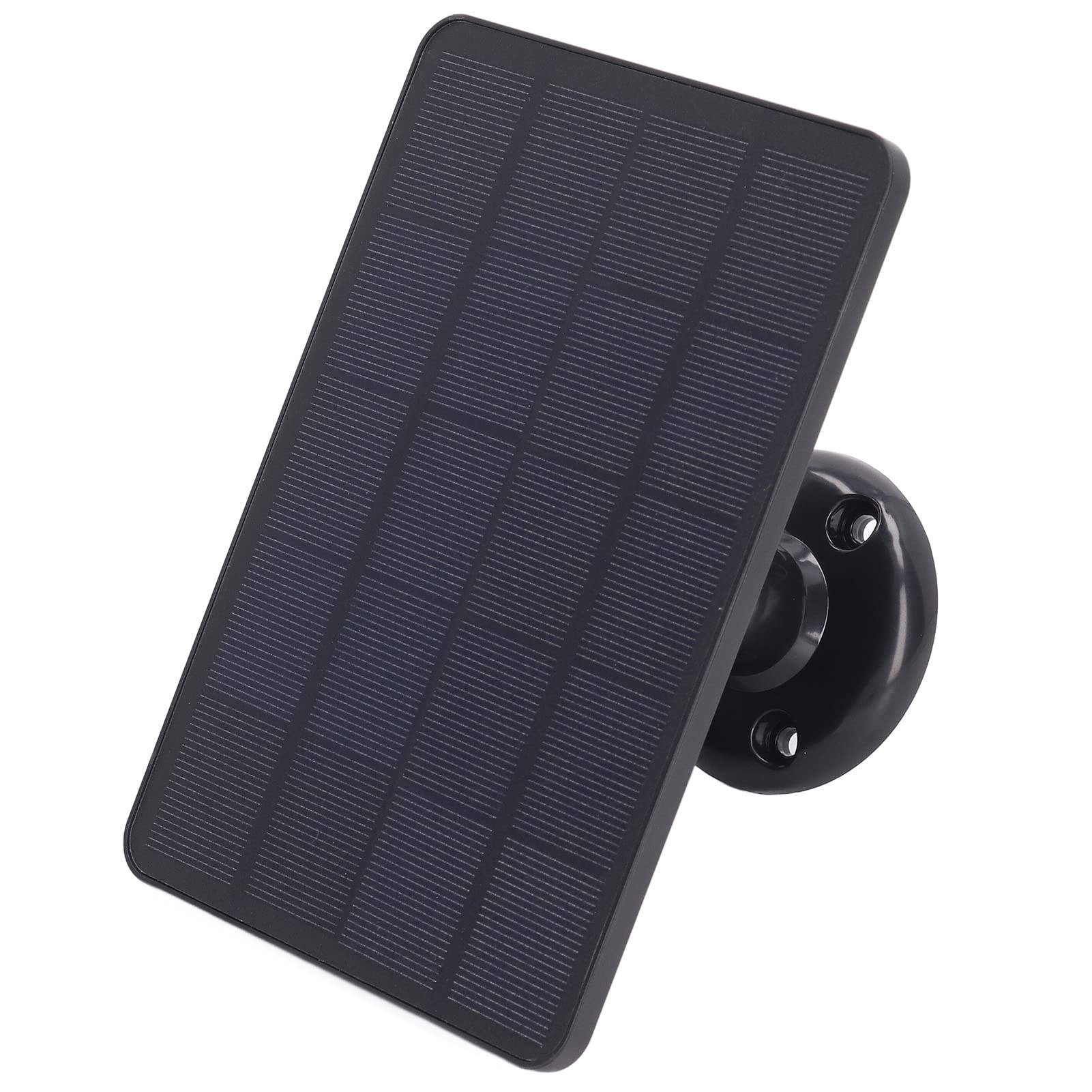 Solar Panel, Easy Installation Monocrystalline Silicon ABS High Efficiency 10W Micro USB Solar Panel Charger for Light (Black)