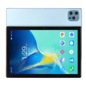 10.1 inch fhd tablet, 128gb expandable 2 in 1 phone tablet dual sim dual standby 100‑240v octacore cpu stereo (us plug)