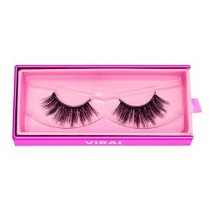 magnetic eyelashes – viral | artificial magnetic lashes, made with synthetic faux mink fiber, comfortable and natural lash extention look, reusable up to 60 times, long wispy 15mm, 1 pair