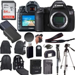 canon eos 5ds r digital slr camera (body only) enhanced with professional accessory bundle -(14pc) bundle