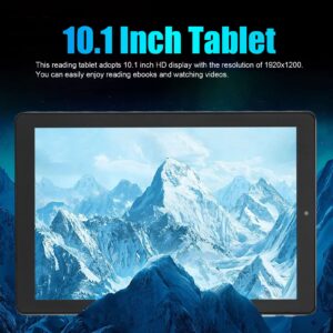 Tablet PC, 100-240V 1920x1200 HD 10.1 Inch Tablet 2MP Front 5MP Rear 4GB RAM 64GB ROM for Android 10 for Reading (US Plug)