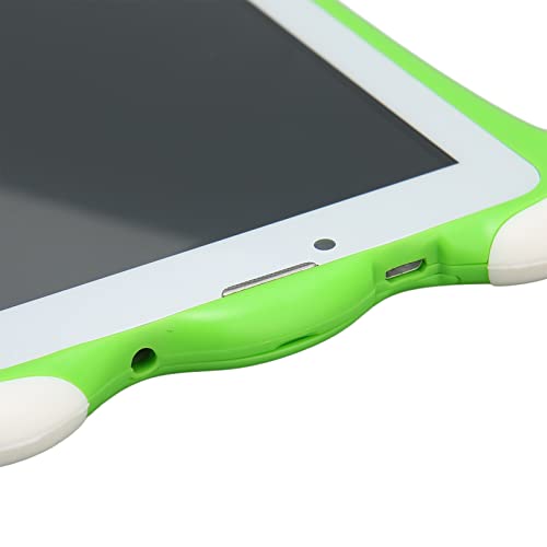 Tablet, Kids Tablet 100-240V 7 Inch RAM 3GB ROM 32GB 6000mah Rechargeable Battery HD 1280x800 Green (US Plug)