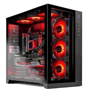 Skytech Gaming Prism II Lian Li O11 PC Desktop – Intel Core i9 13900K 3.0 GHz, NVIDIA RTX 4070 Ti, 1TB NVME Gen4 SSD, 32GB DDR5 RAM RGB, 1000W Gold PSU, 360mm AIO, 11AC Wi-Fi, Windows 11 Home 64-bit