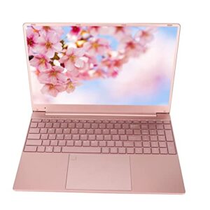 Laptop Computer, Camera Speaker 15.6 Inch Business Laptop 6000mAh Fingerprint Reader 16G RAM 256G SSD Quad Core CPU (16+256G US Plug)