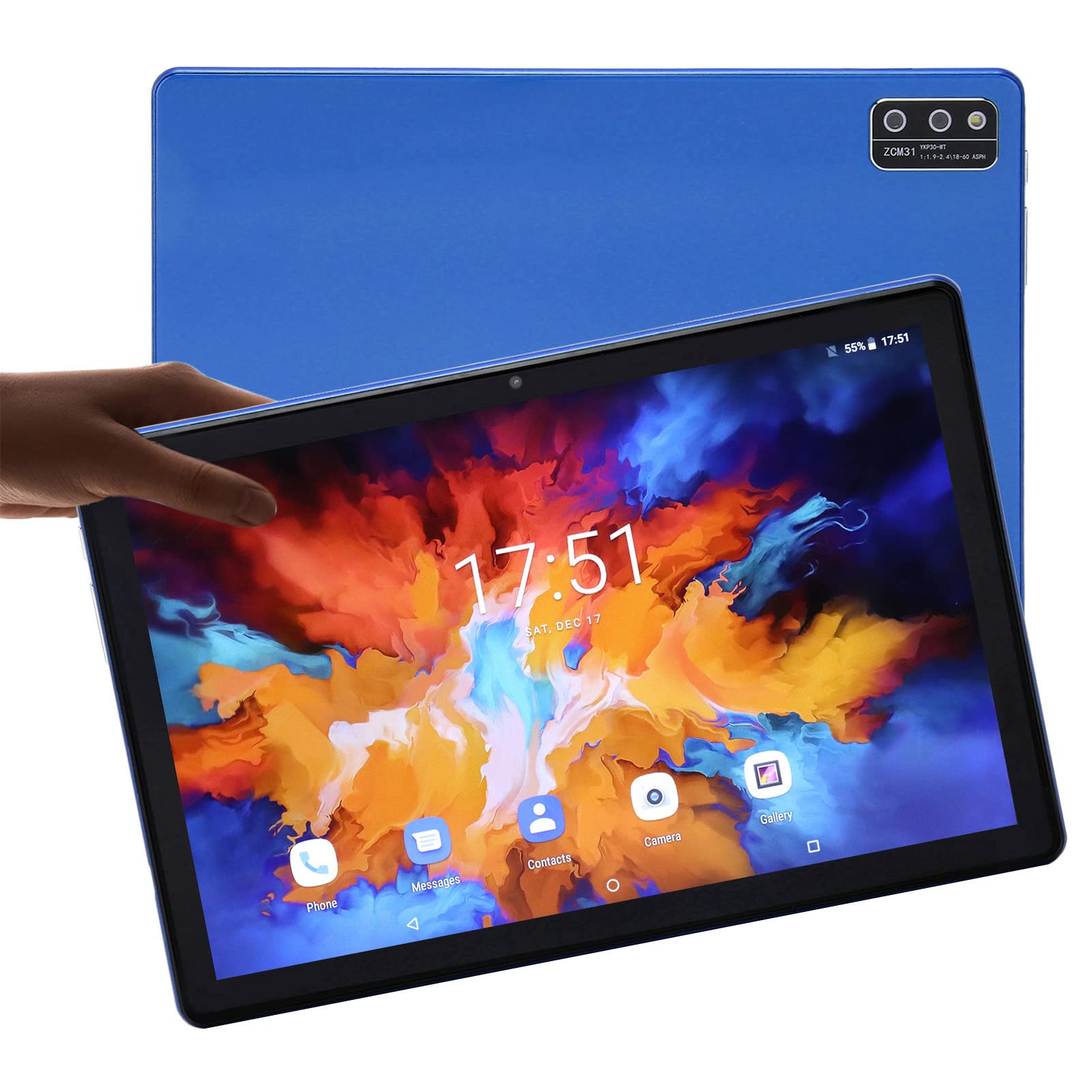 HD Tablet, Octacore CPU Gaming Tablet 4G LTE 5G WiFi Micro Edge 8GB RAM 128GB ROM 10.1 Inch IPS (US Plug)