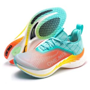 o-resilio men's carbon plated running kicks marathon running shoes lightweight breathable road running shoes lightblue size us men 8.5