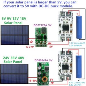 Eletechsup Mini MPPT Solar Charge Controller 3.6V/3.2V Charger Module DC 5V 1A Board for i-ion/Li-PO LiFePO4 Battery (4)