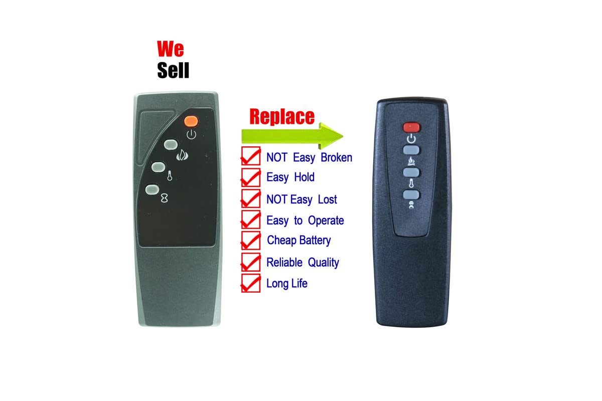 Remote Control for Twin-Star ChimneyFree 23EF032SRA 25EF032GRA 28DM9694 18EF032GRA 18EF032SRA 23EF032GRA 25EF032SRA 26EF032GRA 3D Electric Fireplace Heater