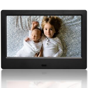 7 inch photo frame, using usb or sd to play photos/videos/music, hd ips displays photo frames with remote control, easys to use, gifts for mom&dad