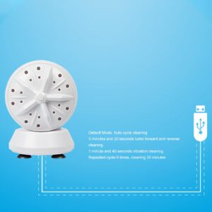 Biitfuu Ultrasonic Washing Machine Dormitory USB Cleaner Portable Travel Washer Washers for Dryers Mini Washing Machine Small Washing Equipment Pot Washers
