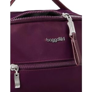 Baggallini Women's Tribeca Expandable Laptop Backpack, Mulberry