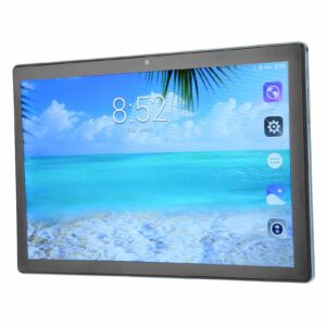 pssopp hd tablet, 10.1 inch tablet us plug 100‑240v 2.4g 5g wifi 6gb ram 128gb rom 10 (blue)