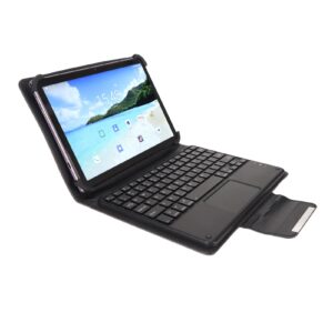 tablet 10. 1 inch, dual speaker fhd tablet 2 in 1 with keyboard for android 12 for reading (us plug)