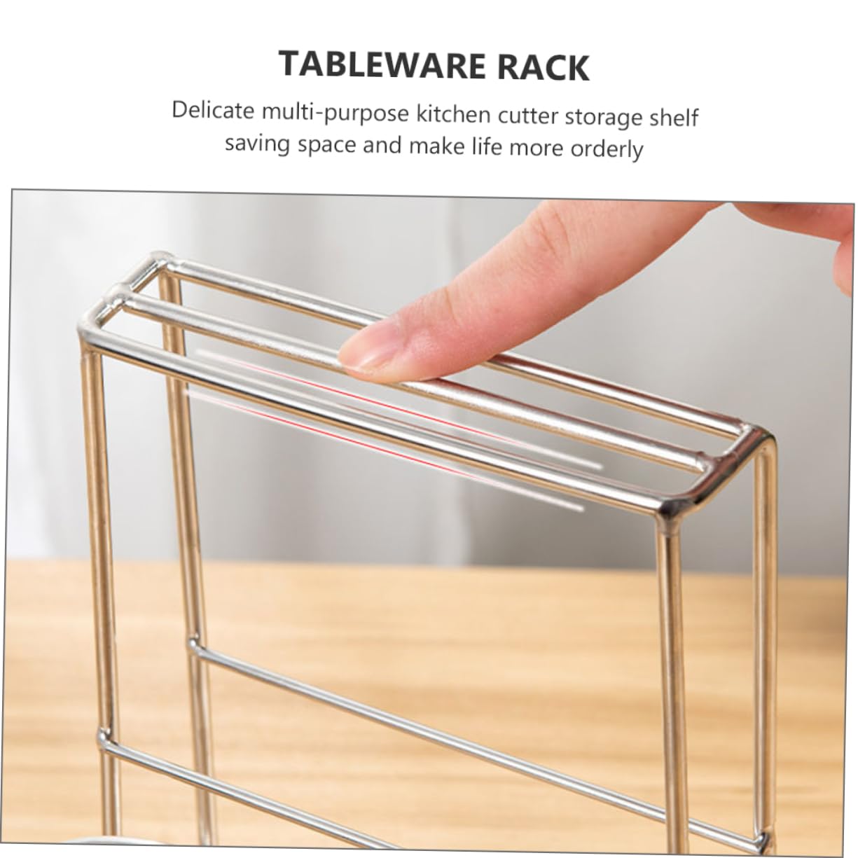 DOITOOL Kitchen Cutter Storage Metal Storage Rack 1pc Chopping Board Stand Stainless Steel Knives Cutlery Box Cutting Board Storage Kitchen Cutter Rack