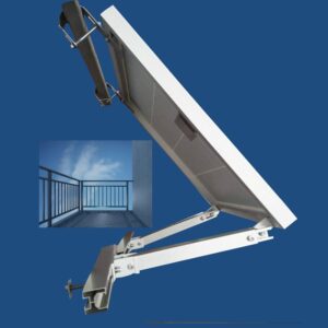 solar panel mounting brackets balcony power station holder for 2 solar panels tilt angle 0°20-30°