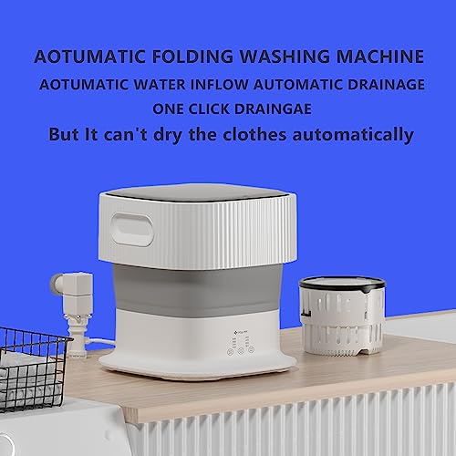 Foldable Washing Machine - MOYU Portable Washing Machine for Baby Girls Clothes Socks Underwear Towels The Washer Suitable for Apartment Travel Camping RV