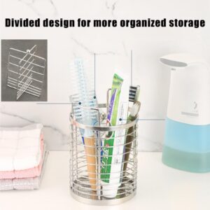 lengenyen Kitchen Utensil Holder,Kitchen countertop Utensil Organizer,Stainless Steel Modern Metal Utensils Counter Storage for Party Spoon and Fork Holder