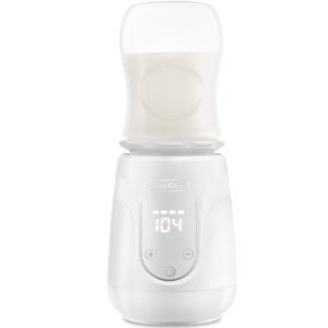 Portable Bottle Warmer with Long Battery Life, Baby Bottle Warmer for Most Milk Bottles Rechargeable Baby Bottle Warmer for Travel Quick Heating Baby Milk Breastmilk with Precise Temperature Control