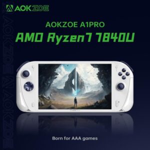 AOKZOE A1 Pro [CPU AMD R7 7840U-32GB+2TB] 8 Inches PC Win 11 OS Mini Handheld Video Game console laptop tablet PC