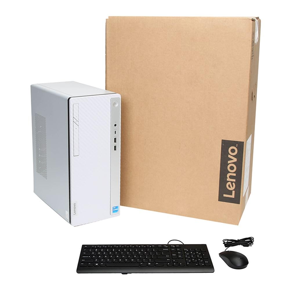 Lenovo IdeaCentre 5 Desktop, i9-12900K, 64GB RAM, 4TB NVMe SSD, HDMI, VGA, Wi-Fi, Bluetooth, USB C, Windows 11 Pro, white