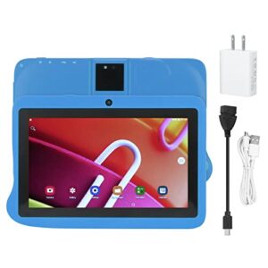 Pssopp Reading Tablet, 7 Inch Tablet Octa Core CPU 4GB RAM 128GB ROM HD IPS Screen Dual Camera Blue (Blue)