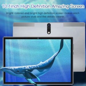 HD Tablet, 10.1in Tablet Octa Core 6GB 128GB for Android8.1 for Writing (US Plug)