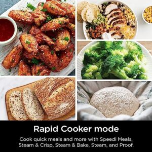 Ninja SF301 Speedi Rapid Cooker & Air Fryer, 6-Quart Capacity, 12-in-1 Functions to Steam, Bake, Roast, Sear, Sauté, Slow Cook, Sous Vide & More, 15-Minute Speedi Meals All In One Pot, Sea Salt Gray