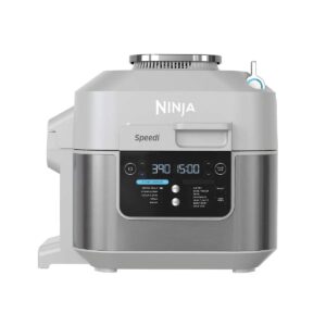 ninja speedi rapid cooker & air fryer, 6-quart capacity, 12-in-1 functions to steam, bake, roast, sear, sauté, slow cook, sous vide & more, 15-minute speedi meals all in one pot, light gray (renewed)