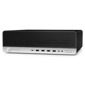 HP Elitedesk 800 G3 SFF Small Desktop Computer, Intel Quad-Core i5-6500 up to 3.6GHz, 16GB DDR4, 256GB PCIe SSD+500GB HDD, 4K Support, USB-C, RJ45, 2X DP, DVD, PDG Network Cable, Win 10 Pro (Renewed)