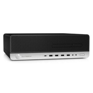 HP Elitedesk 800 G3 SFF Small Desktop Computer, Intel Quad-Core i5-6500 up to 3.6GHz, 16GB DDR4, 256GB PCIe SSD+500GB HDD, 4K Support, USB-C, RJ45, 2X DP, DVD, PDG Network Cable, Win 10 Pro (Renewed)