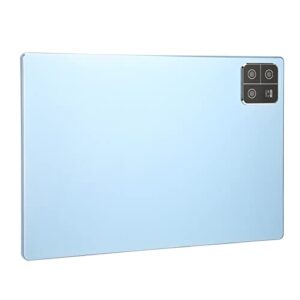 Pssopp Tablet PC, Tablet 10.0 Inch 1920x1200 IPS US Plug 100‑240V 8GB RAM 128GB ROM for Office (Blue)