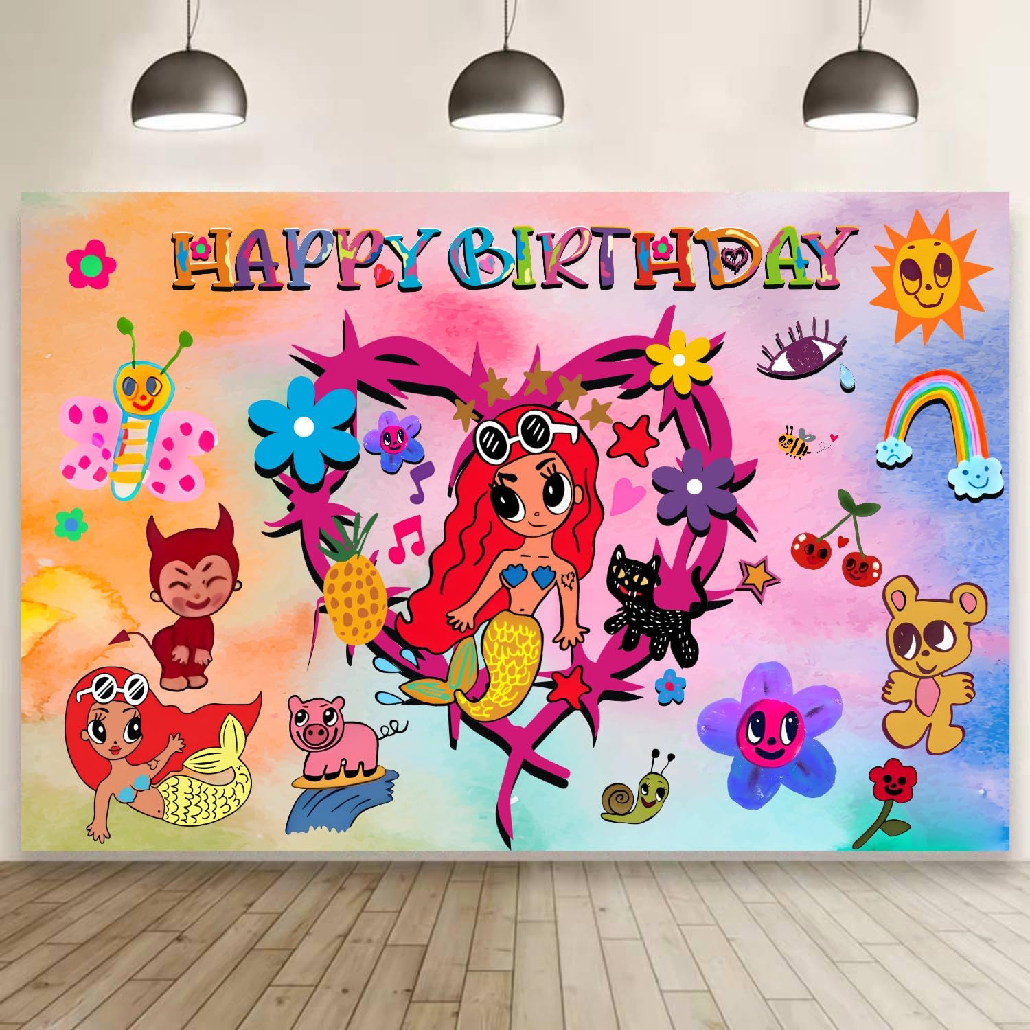 Manana Sera Bonito Background Birthday Decorations, Manana Sera Bonito Happy Birthday Banner Backdrop for Karol G Birthday Party Supplies (5x3ft)