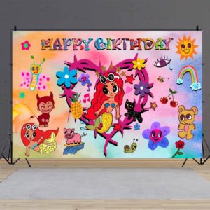 Manana Sera Bonito Background Birthday Decorations, Manana Sera Bonito Happy Birthday Banner Backdrop for Karol G Birthday Party Supplies (5x3ft)