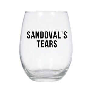 Sandovals Tears Stemless Wine Glass, Vanderpump Rules, VPR Reunion - 21oz