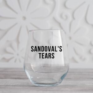 Sandovals Tears Stemless Wine Glass, Vanderpump Rules, VPR Reunion - 21oz