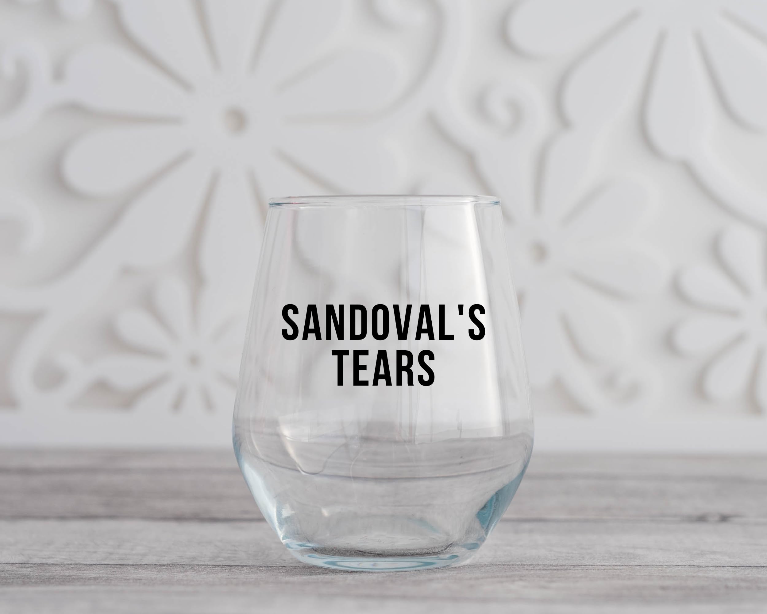 Sandovals Tears Stemless Wine Glass, Vanderpump Rules, VPR Reunion - 21oz