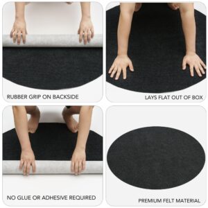 Office Chair Mat for Hardwood Floor (Or Tile Floor), Desk Chair Mat with Rubber Anti-Slip Back, Easy to Clean (39.4 Inch Diameter)